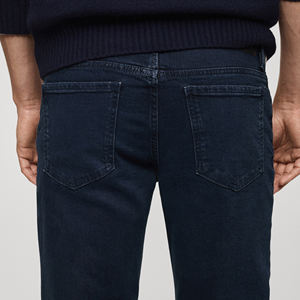 Pantalones Vaqueros Cargo Personalizados en Oferta, Pantalones Vaqueros Rotos con Múltiples Bolsillos, Corte Ajustado Informal, Lavado Informal, Pantalones Vaqueros Rectos para Hombre - Product Image 6