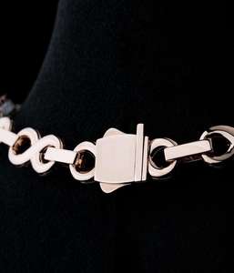 Collar FINIXGEMJEWEL para Hombre, Estilo Hip Hop Miami Cuban Link, Forma de Corazón Cristiano, 15 mm, 18 Pulgadas de Largo, Plata de Ley 925 con Moissanita - Product Image 4