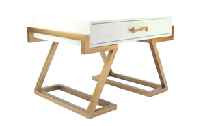 Table console de luxe DPC FS201 en faux shagreen, design personnalisé, en marbre Calacatta Viola, promotionnelle, pour entrée, fabriquée à Binh - Product Image 5