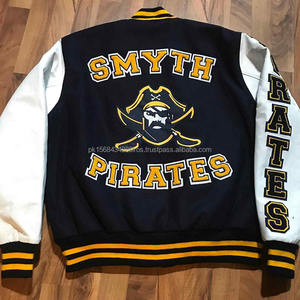 Veste universitaire pour homme de haute qualité, respirante, pour l'hiver, col montant, design de lettreman, broderie, style baseball - Product Image 2