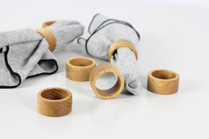 Premium Carved Wooden Napkin Ring for Hotel Restaurant Dinner <b>Table</b> Decor Accessories Elegant Design Collection Display - Product Image 3