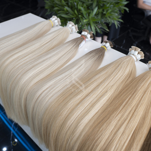 Extensiones de cabello Remy vietnamita recto europeo de la mejor calidad, cabello humano virgen suave, Fumi teñido a granel para salones, Color Piano - Product Image 1