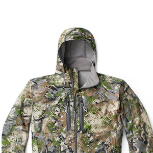 Veste de safari imperméable à capuche pour homme, imprimé camouflage, fermeture éclair, coupe classique, style chasse en plein air, vêtements d'automne - Product Image 6