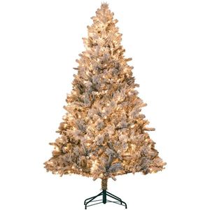 Albero di Natale Realistico in PET da 2,3 m, Pre-Illuminato a Batteria, Personalizzabile, di Alta Qualità, Grande Albero Innevato per Esterni 300cm - Product Image 1