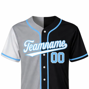 Men's Custom <b>Baseball</b> Jersey Sublimation Printed Embroidered <b>Baseball</b> T-shirt Button Striped <b>Baseball</b> Shirt Short Sleeve - Product Image 3