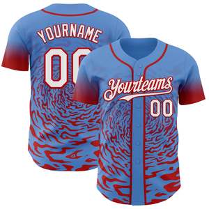 <b>Athletic</b> Baseball Team Uniform Breathable Quick Dry Polyester Custom Print Baseball Top - Product Image 1
