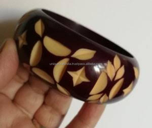 Pulseras de Resina Redondas Naturales de Moda al por Mayor, Brazalete Liso de Amatista, Joyería de Regalo |   Artesanías de Resina Perfectas - Product Image 4