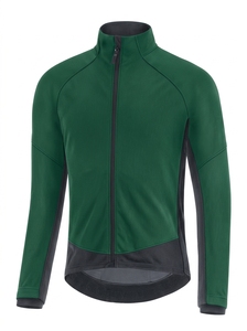 WOSAWE <b>Men's</b> Neon Yellow Full Sleeve Windproof Quick Dry <b>Cycling</b> <b>Jacket</b> with Color Blocked Design Polyester Multi-Material Blend - Product Image 6