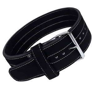 Leather Single Prong Power <b>Belt</b> 4 Inches Wide 10 Mm Thick Gym Training <b>Belt</b> Workout Weight Lifting <b>Belts</b> - Product Image 2