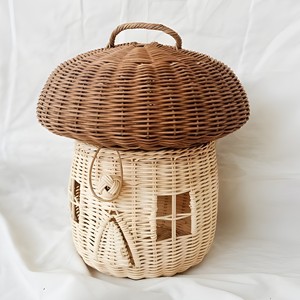 Cesta de mimbre natural trenzada para niños, mejores precios, cestas para juguetes, calidad excepcional, bolsas de regalo para niños - Product Image 2