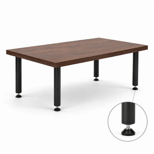16" Metal Furniture <b>Legs</b> with Easy Installation Set of 4 Metal Desk <b>Legs</b> Coffee Dining <b>Table</b> Base DIY Furniture Parts EDPTBL026 - Product Image 1