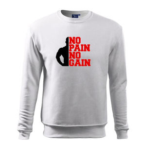 Sweat-shirt d'hiver pour hommes, 100% coton, No Pain No Gain Fitness Motivation - Product Image 1