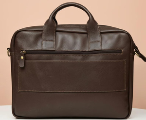 Premium Genuine <b>Leather</b> <b>Laptop</b> <b>Bag</b> Handles | Stylish Luxury Business Briefcase Unisex | Lightweight Waterproof Durable Office - Product Image 2