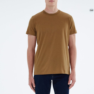 T-shirts durables en CVC 60/40 coton polyester, vente en gros, vêtements de travail australiens, logo personnalisé, 180 GSM, mélange coton polyester - Product Image 1