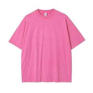 เสื้อยืดคอตตอนสตรีทแวร์ลายโลโก้สั่งทำขายส่งสำหรับผู้ชาย ล้างสีแบบแอซิด โลโก้สั่งทำ สินค้ามาใหม่ปี 2026 คุณภาพสูง - Product Image 1