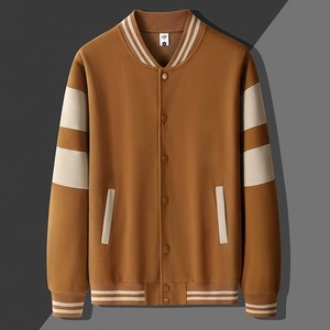 Chaqueta Universitaria de Béisbol Letterman de Primera Calidad, Chaqueta Bomber Varsity Blanca y Negra con Mangas de Cuero Genuino para Hombre y Mujer - Product Image 5