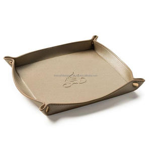 Plateau d'Accueil en Cuir Style Classique, Porte-Mouchoirs Décoratif, Accessoires de Table pour Restaurant, Porte-Serviettes, Prix de Gros - Product Image 6