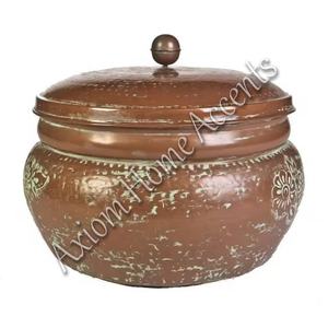 Axiom Home Accents Diseño único Maceta de manguera de jardín de metal hecha a mano para almacenamiento al aire libre con construcción duradera - Product Image 3