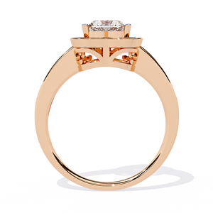 แหวนเพชรทรงหัวใจแบบ Eternity น้ำหนัก 1.25 กะรัต E / VVS2 ได้รับการรับรองจาก IGI เพชรเพาะเลี้ยงในห้องปฏิบัติการ พร้อมทองคำแท้ 14K สำหรับงานแต่งงานและหมั้น - Product Image 4