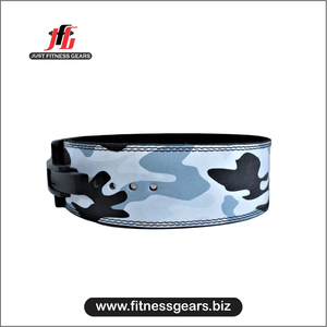 Ceinture de musculation et de fitness fonctionnelle en cuir de vachette camouflage de qualité supérieure, réglable, pour haltérophilie et powerlifting - Product Image 2