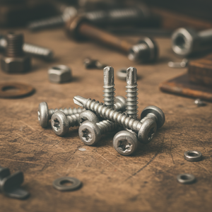 PDC Model 7.1 Pan Head Self-Drilling Point 304/316/410 Stainless Steel Metric/Inch Standard Thread Natural Finish - Product Image 1