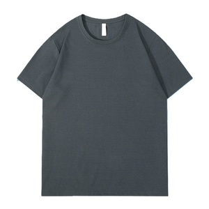 Camiseta Básica Unisex de Cuello Redondo, Manga Corta, Holgada, de Secado Rápido, 180G, de Algodón, con Logotipo Bordado Personalizado OEM de Fábrica BD China - Product Image 3