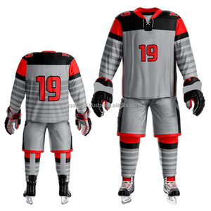100% Polyester Maillot de hockey sur glace de qualité supérieure Sublimation Maillot de hockey personnalisé Vêtements de hockey sur glace sublimés - Product Image 1