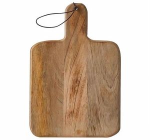 Tabla de Cortar de Cocina de Madera de Acacia con Acabado Natural, Tabla de Cortar de Madera Hecha a Mano, Forma Rectangular con Asa - Product Image 5