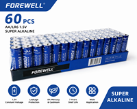 Baterai Alkaline LR6 AA untuk Elektronik Konsumen, Remote Control, Senter - Kapasitas 2700mAh, OEM/ODM, Pasokan Grosir, Label Pribadi