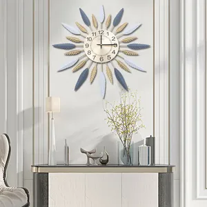 Sculpture murale décorative artisanale de luxe pour projets d'intérieur commercial – Mur vertical rond en métal minimaliste de luxe avec cordes - Product Image 4