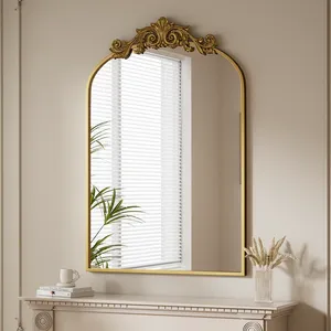 Miroir mural en métal fait main de qualité supérieure, miroir d'appoint contemporain tendance pour la décoration murale intérieure de hôtels, de resorts, de maisons et de chambres modernes - Product Image 2