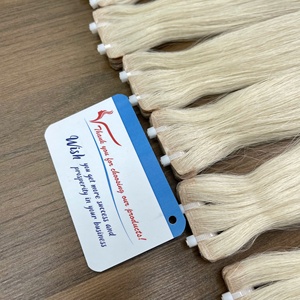 Prix de gros 100% vietnamien Remy cuticule aligné bande de cheveux dans les extensions Thanh an Hair T12 100g toutes les couleurs - Product Image 1