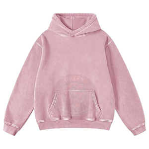 Sudadera con Capucha Premium para Mujer, Lavado Ácido, Algodón, Silueta Holgada, Estilo Casual Urbano - Product Image 4