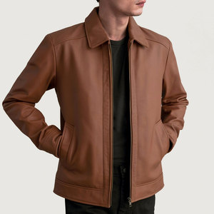 Veste en cuir pour homme de style motard, collection hiver, look élégant, fabricant en gros, style luxueux - Product Image 5