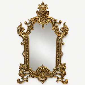 Espejo de Pared Barroco Dorado Antiguo, Marco Decorativo Ornamentado, Espejo de Lujo Vintage para Decoración de Hogar, Hotel, Salón, Sala de Estar, Regalo - Product Image 1