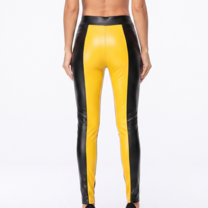 Women's Real Leather Skinny Pants Premium Leather <b>Tights</b> For Female Women Fashion Wear Leather Compression Legging - Product Image 2