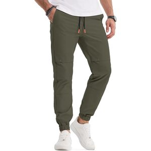 2025กางเกงวิ่งผู้ชายทรงเรียวเอวยางยืดแบบลำลองกางเกงวอร์มมีกระเป๋าปรับแต่งโลโก้ได้ - Product Image 3