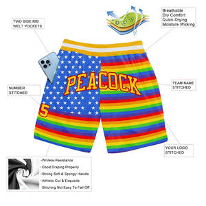 Shorts de basketball de style classique, respirants, en maille, de haute qualité, coupe décontractée, prêts pour la performance - Product Image 5