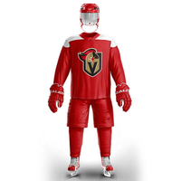 Uniformes de Hockey sobre Hielo de Último Diseño, Producto en Oferta, Hecho en Pakistán, Mejor Material, Nuevo Modelo, Uniforme de Hockey sobre Hielo Más Vendido