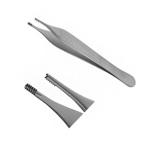 Pinzas de disección Adson Brown para tejidos finos, de acero inoxidable, con certificación CE, tamaño personalizado, instrumentos quirúrgicos ortopédicos 1 - Product Image 1