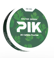 PIK Winter Green Wild Caffeine Sachets de qualité alimentaire 100 MG 20 unités