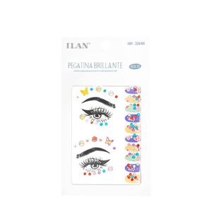Adesivi Glitterati per Viso ILAN Decorazioni per Occhi 32644 - Product Image 1