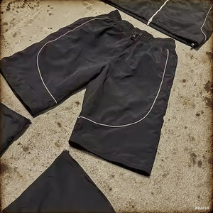 Conjunto Deportivo Unisex de Peso Medio en Spandex/Nylon, Chaqueta Cortavientos con Capucha, Pantalones Deportivos de Secado Rápido, Cremallera Desmontable, Bolsillo Oculto - Product Image 3