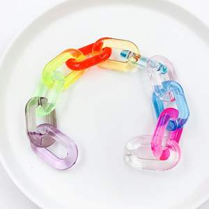 Chaîne décorative murale en résine sur mesure pour la maison et le bureau – Maillons de chaîne en résine haute transparence, diverses couleurs disponibles - Product Image 5