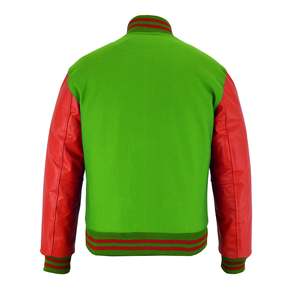 Chaquetas Varsity de invierno de cuero/lana, estilo moderno, para venta en línea a precio económico. - Product Image 5