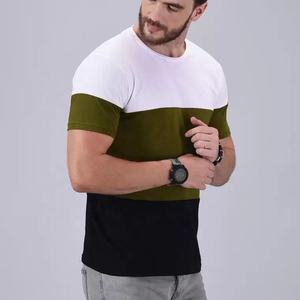 T-Shirt pour hommes, toutes saisons, blocs de couleurs, vente en gros, à bas prix, entièrement personnalisé, décontracté, impression - Product Image 4