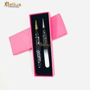 Bellus International Professional Straight Lash Tweezers Stainless Steel Smooth Tip Durable Storage Box Custom Logo Tool Set - Product Image 5