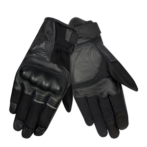Guantes de Motociclismo de Cuero para Hombre, Pantalla Táctil, Dedos Completos, Invierno, Impermeables, Protección de Fibra de Carbono, Guantes de Motocross - Product Image 1