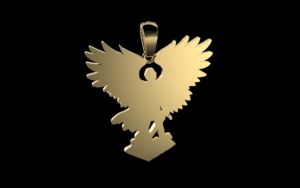 Colgante Personalizado Estilo Hip Hop San Miguel con Diamantes Cultivados en Laboratorio, Plata 925 Chapada en Oro, Joyería de Lujo para Mujer, Corte Brillante IGI - Product Image 4