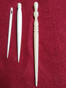 เข็มโครเชต์และเข็มถักไหมพรมทำมือแกะสลักจากกระดูกตามสั่ง เหมาะสำหรับนักถักโครเชต์และนักถักไหมพรมที่ใส่ใจกับสิ่งแวดล้อม - Product Image 3